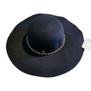 ANNE KLEIN BLACK FLET HAT